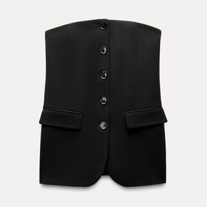 ZARA Strapless blazer top